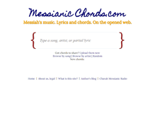 Tablet Screenshot of messianicchords.com